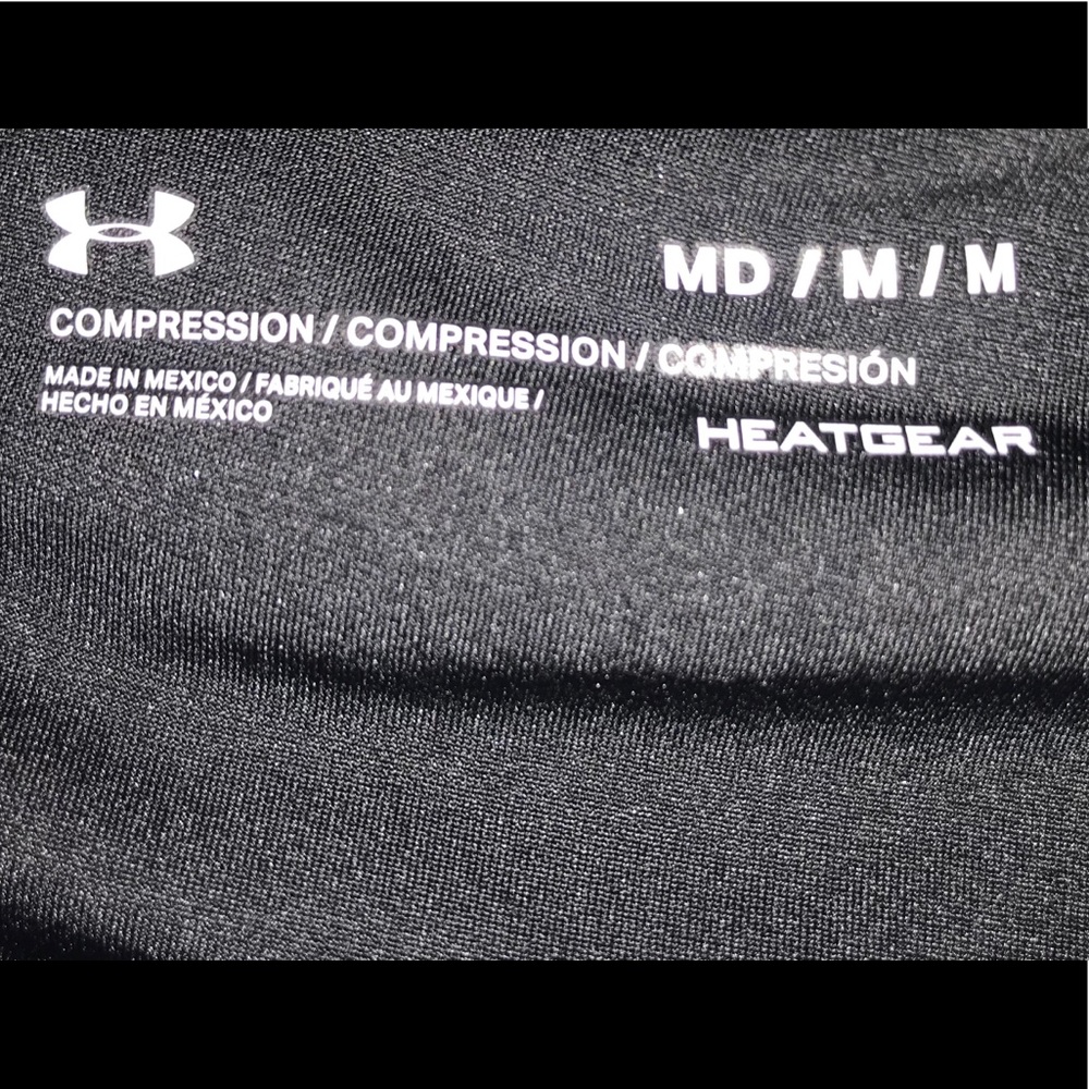 (NWT) UNDER ARMOUR BLACK SPANDEX - Picture 7 of 8